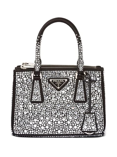 prada galleria bag crystal